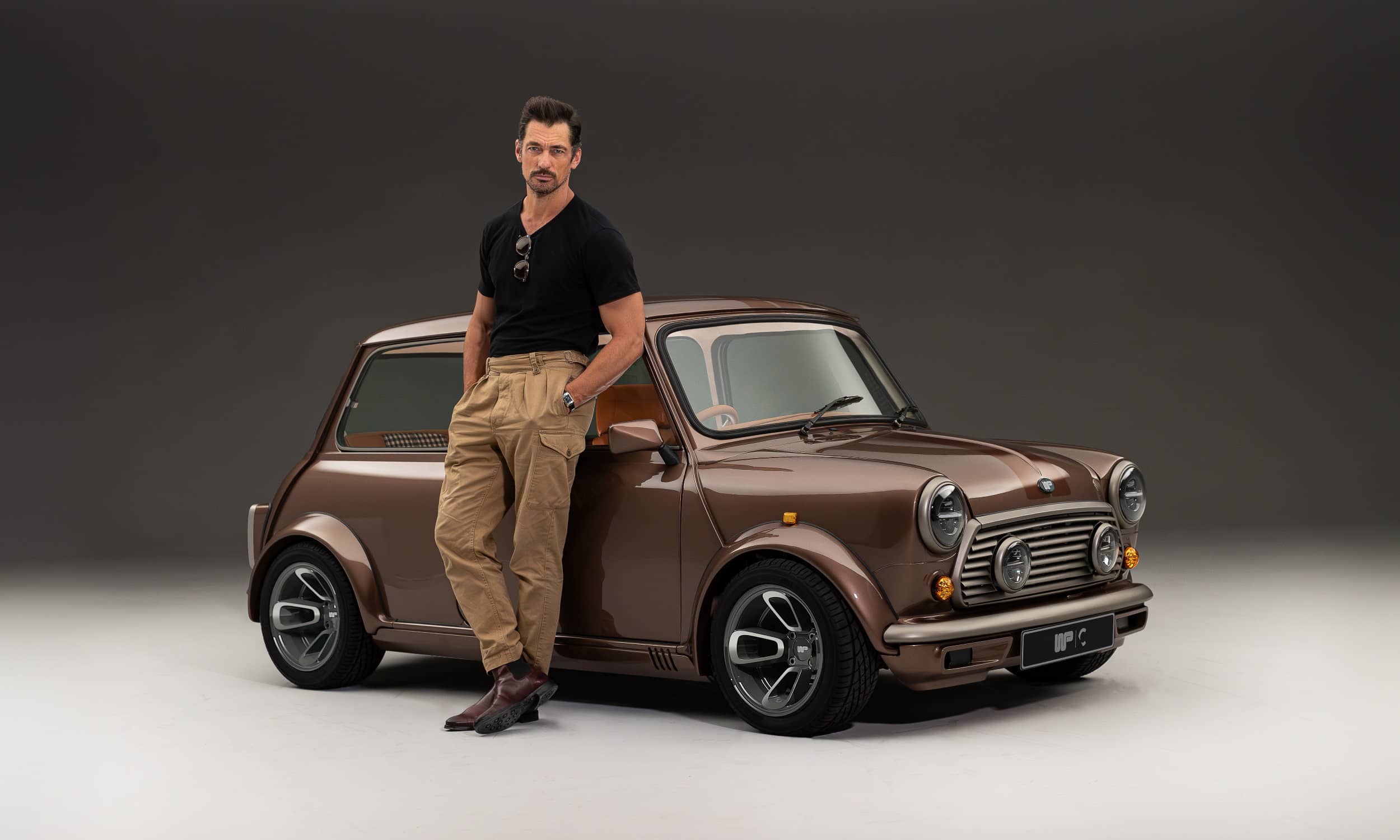 Wood and Pickett Classic Mini Designer and Model David Gandy