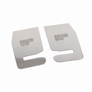 DOOR LATCH PLATES POLISHED STAINLESS STEEL WOOD & PICKETT – WP25075