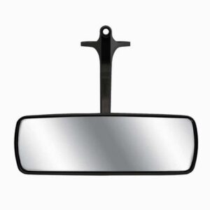 INTERIOR MIRROR - ANODISED BLACK WITH GROOVES - WP25103
