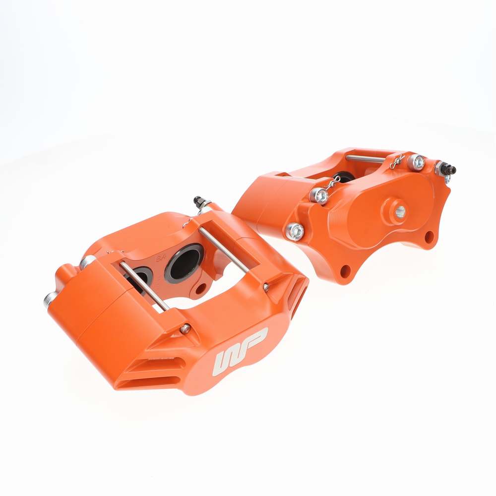 CALLUM ORANGE 4 POT BRAKE CALIPER SET TO SUIT 8.4 DISC – WP25098