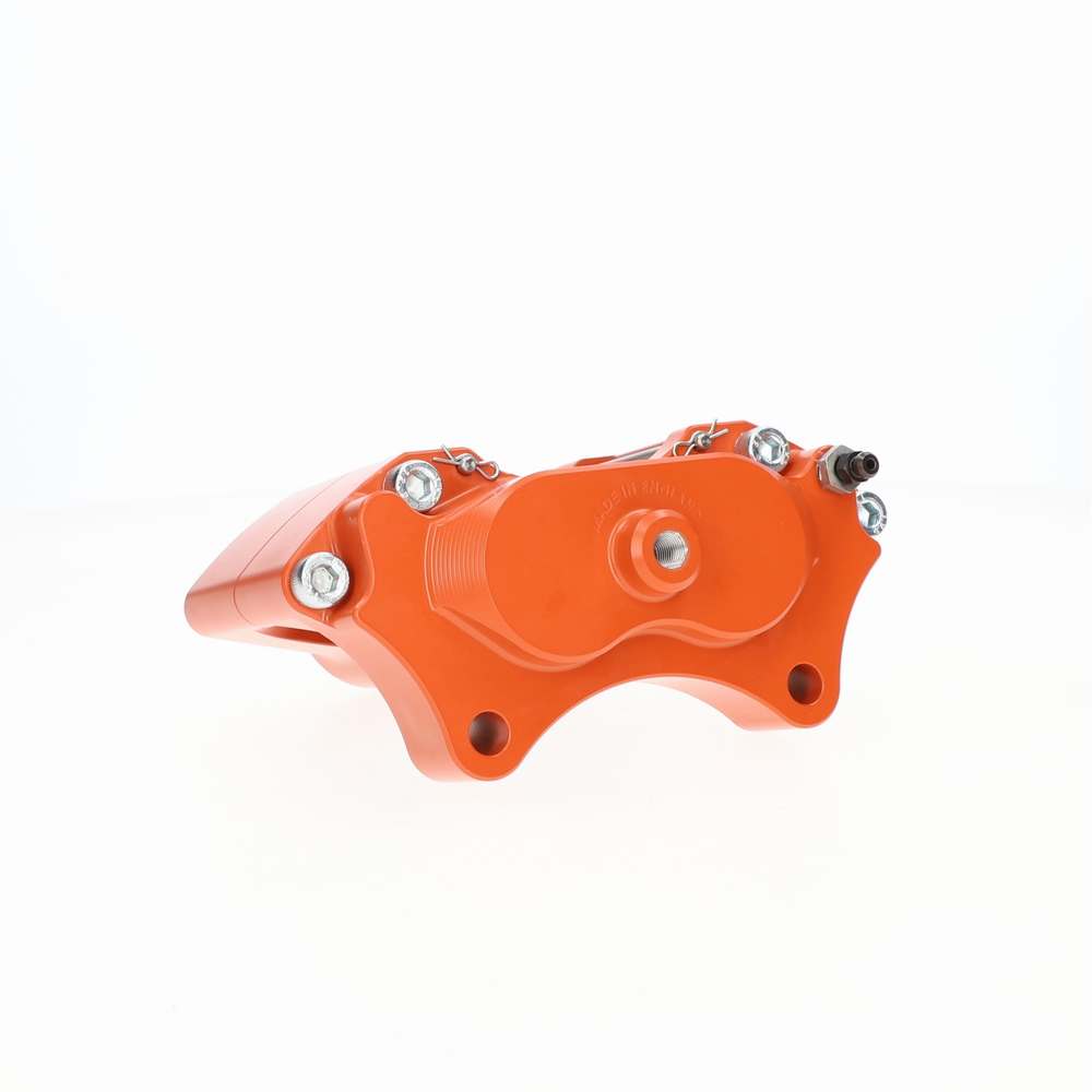 CALLUM ORANGE 4 POT BRAKE CALIPER SET TO SUIT 8.4 DISC – WP25098