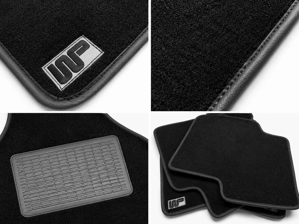 WP FLOOR MAT SET– TUFTED – BLACK – RHD WP25113